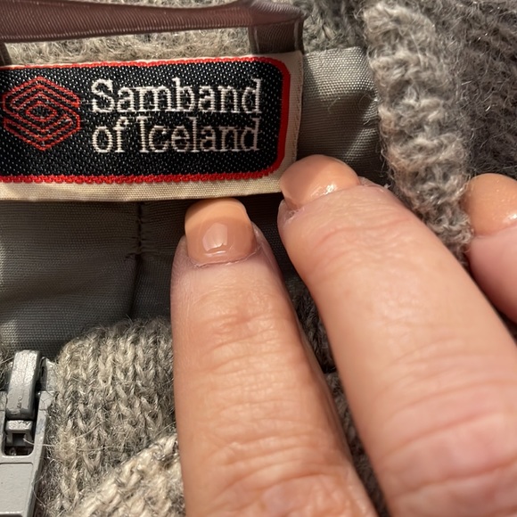 Samband of Iceland vintage men’s wool jacket - gray - size XL - Picture 2 of 11